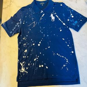 Polo Ralph Lauren Boys Paint Splattered Polo Shirt
